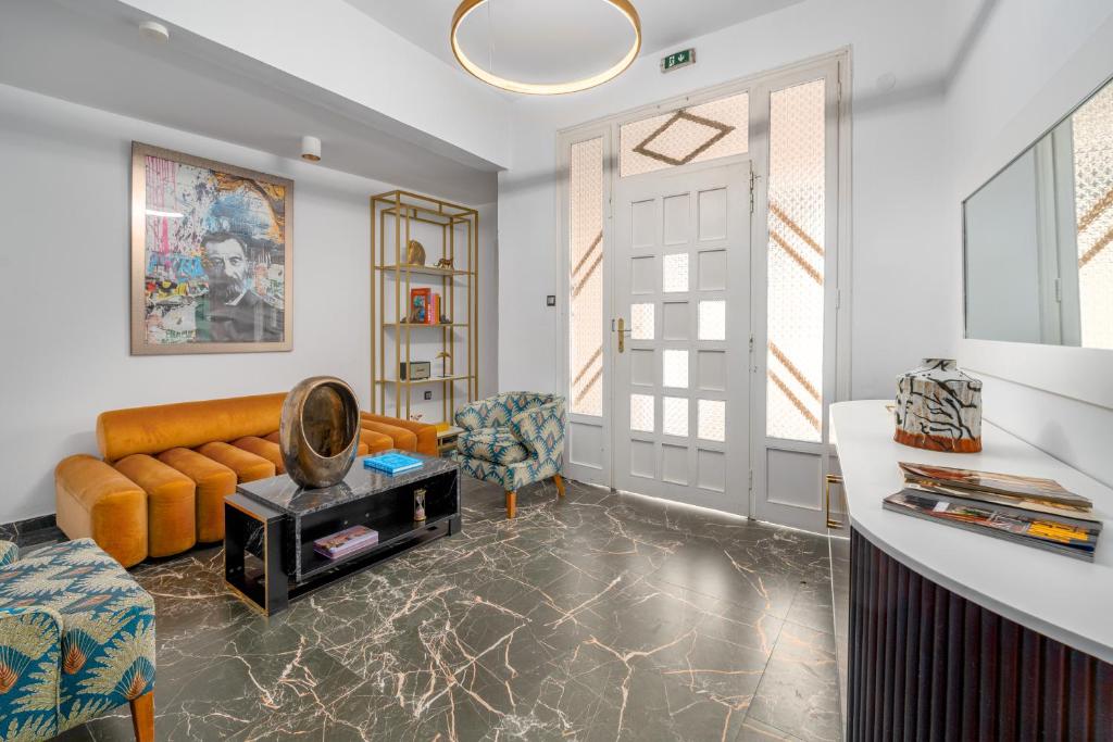 Posezení v ubytování MR P. Boutique Residence