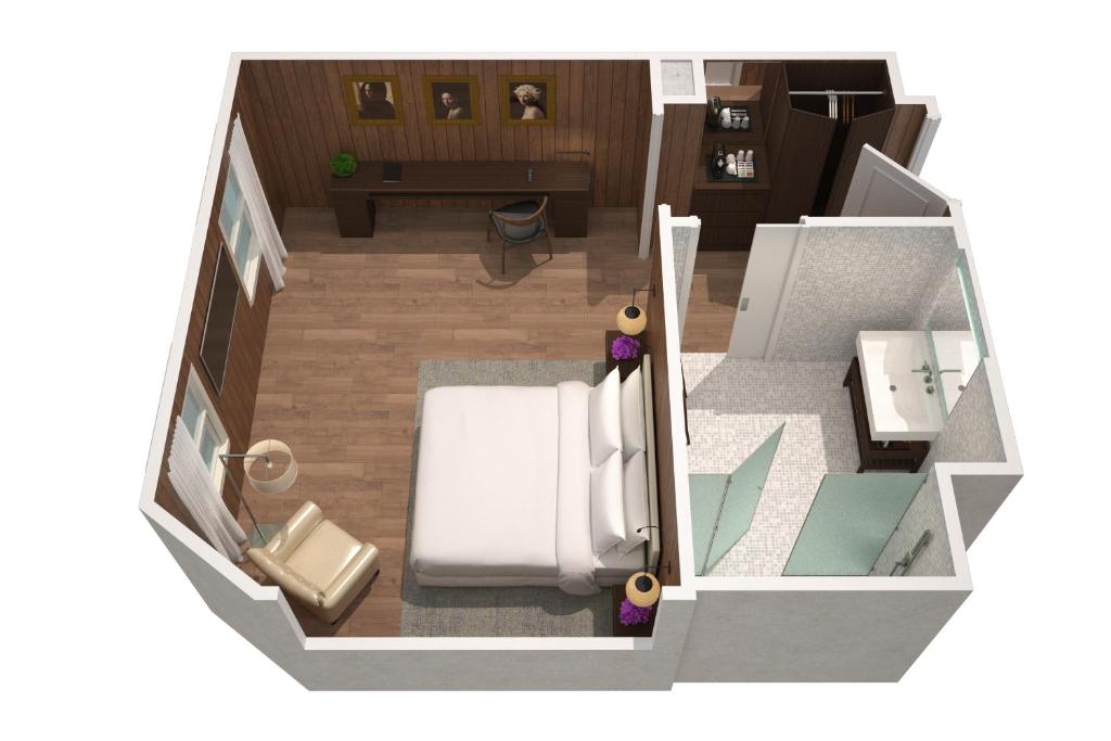 
Deluxe King, Guest room, 1 King
