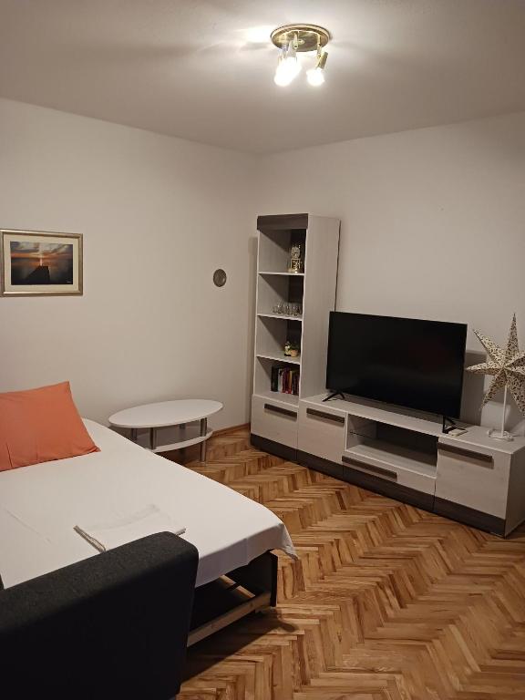 TV a/nebo společenská místnost v ubytování Apartments Marino