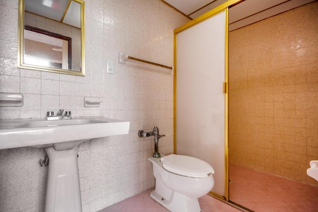 Koupelna v ubytování OYO Hotel Totonacapan, Papantla