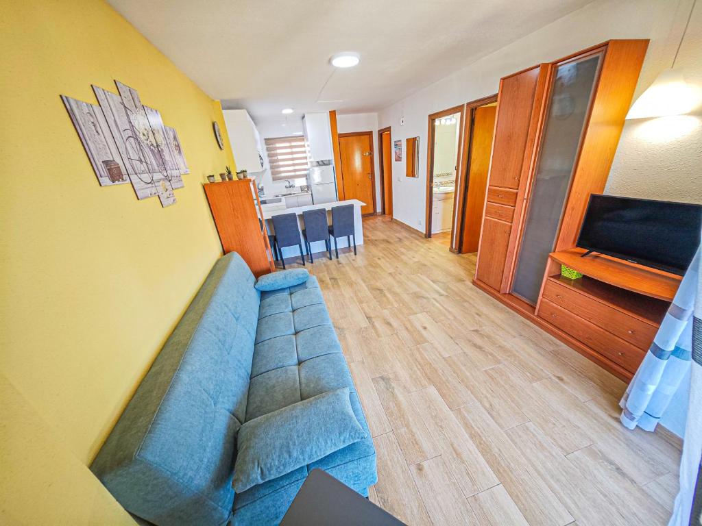 Televízia a/alebo spoločenská miestnosť v ubytovaní LITORAL COSTA DORADA - TUCAN vista mar