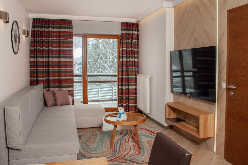 TV a/nebo společenská místnost v ubytování Sissi Park