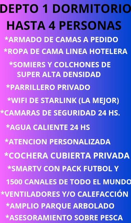 DEPTO 1 DORMITORIO en HOSTERIA LAS LUCES
