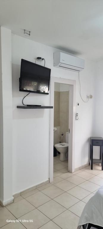 TV a/nebo společenská místnost v ubytování מנשה הום