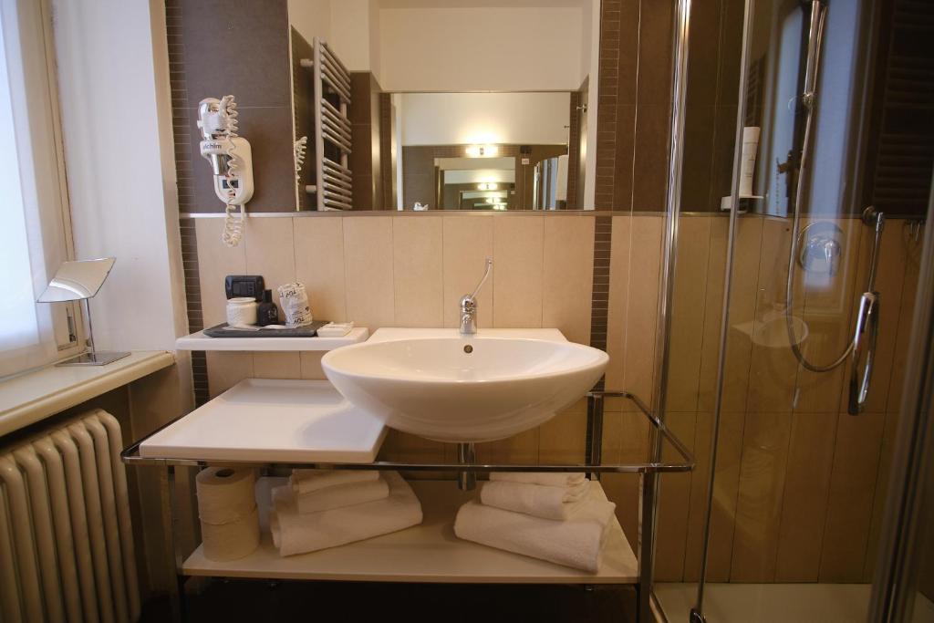 Koupelna v ubytování Hotel Bes & Spa