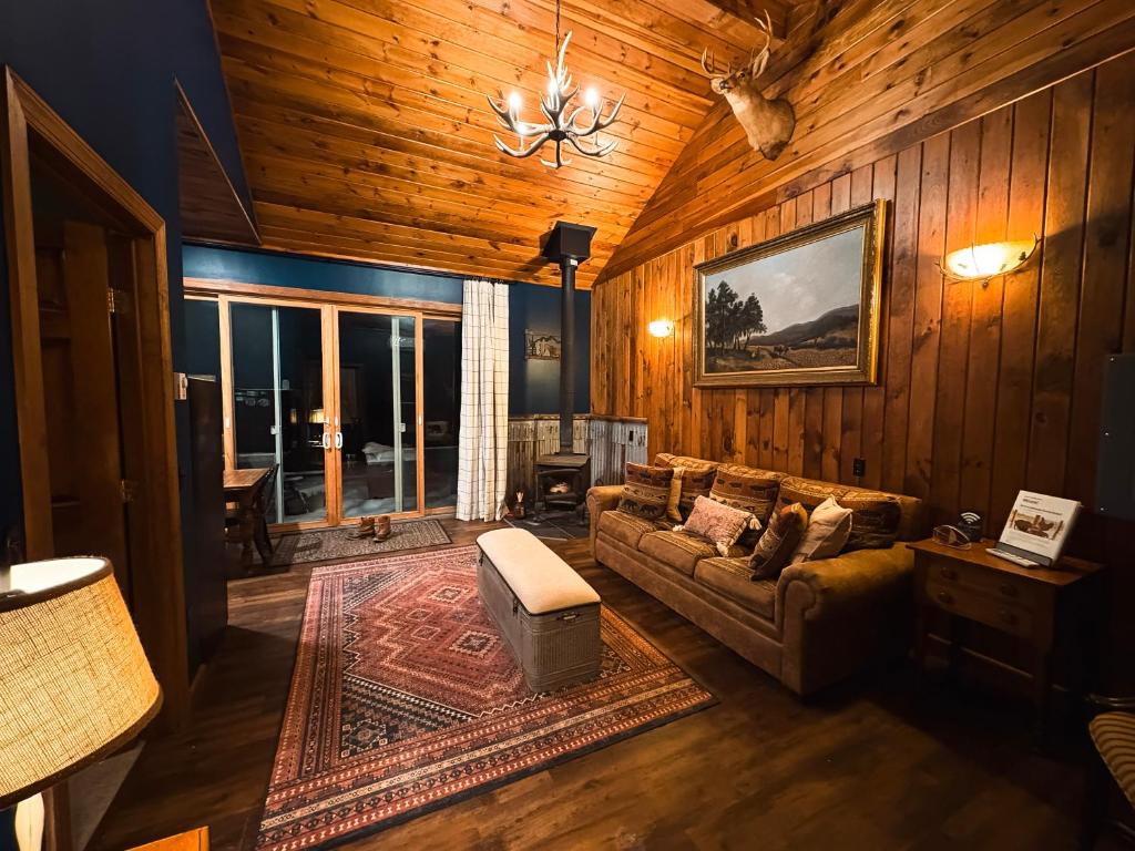 Posezení v ubytování Letchworth Farm Guesthouses