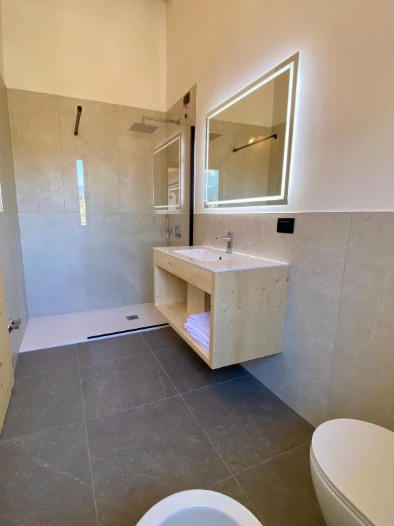 Koupelna v ubytování Agritur Casamela
