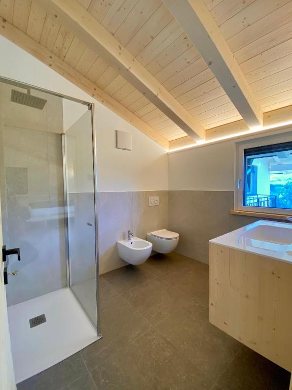 Koupelna v ubytování Agritur Casamela