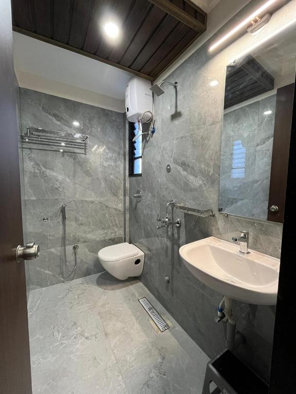 Koupelna v ubytování Kuber Suites