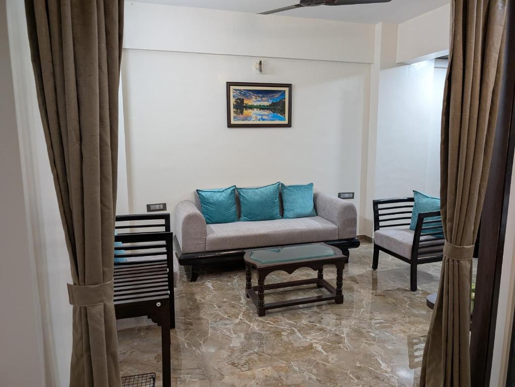 Posezení v ubytování Kuber Suites