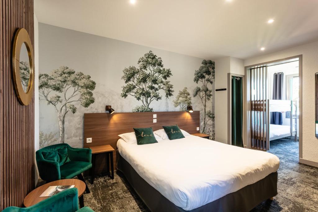 Postel nebo postele na pokoji v ubytování Relais Amadourien