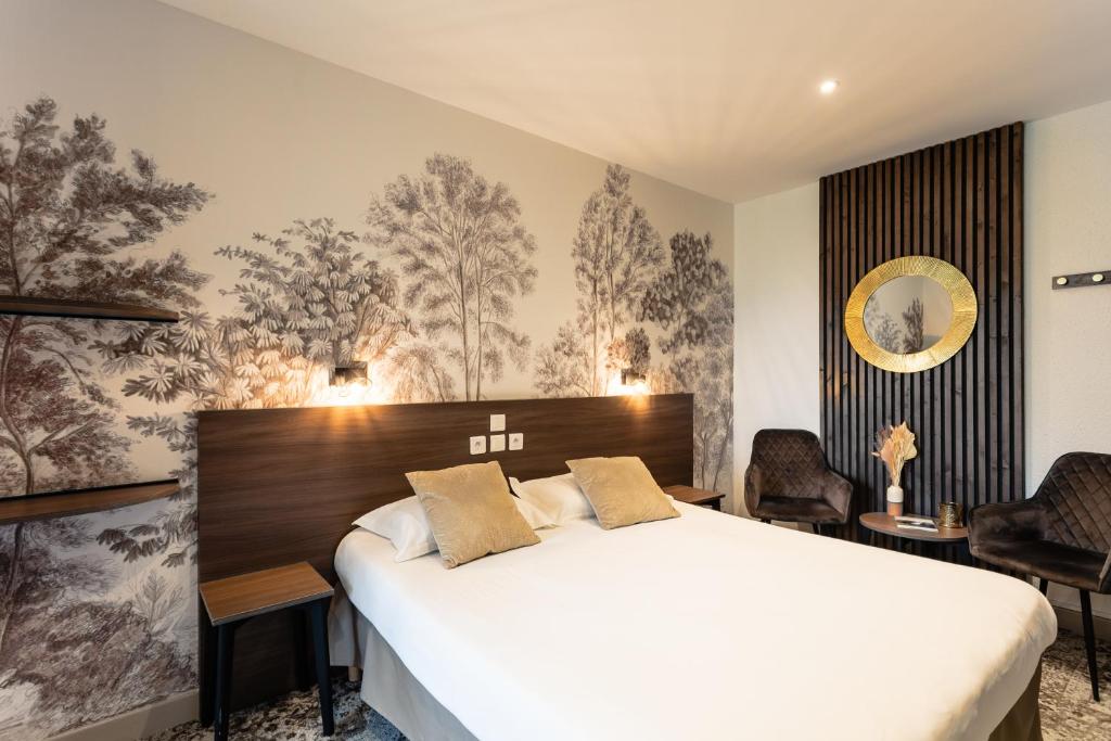 Postel nebo postele na pokoji v ubytování Relais Amadourien