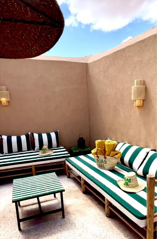 Posezení v ubytování Riad JiL & SPA