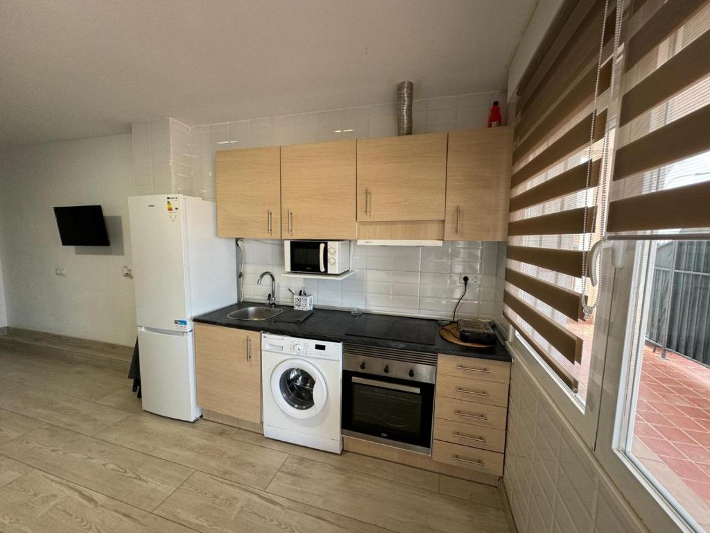 Kuchyň nebo kuchyňský kout v ubytování Apartamento La Estrella de Peñiscola