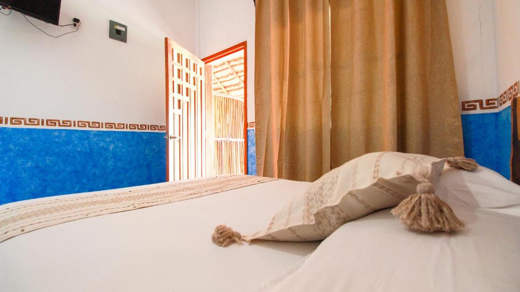 Postel nebo postele na pokoji v ubytování Maya Dreams Bacalar - Adults Only