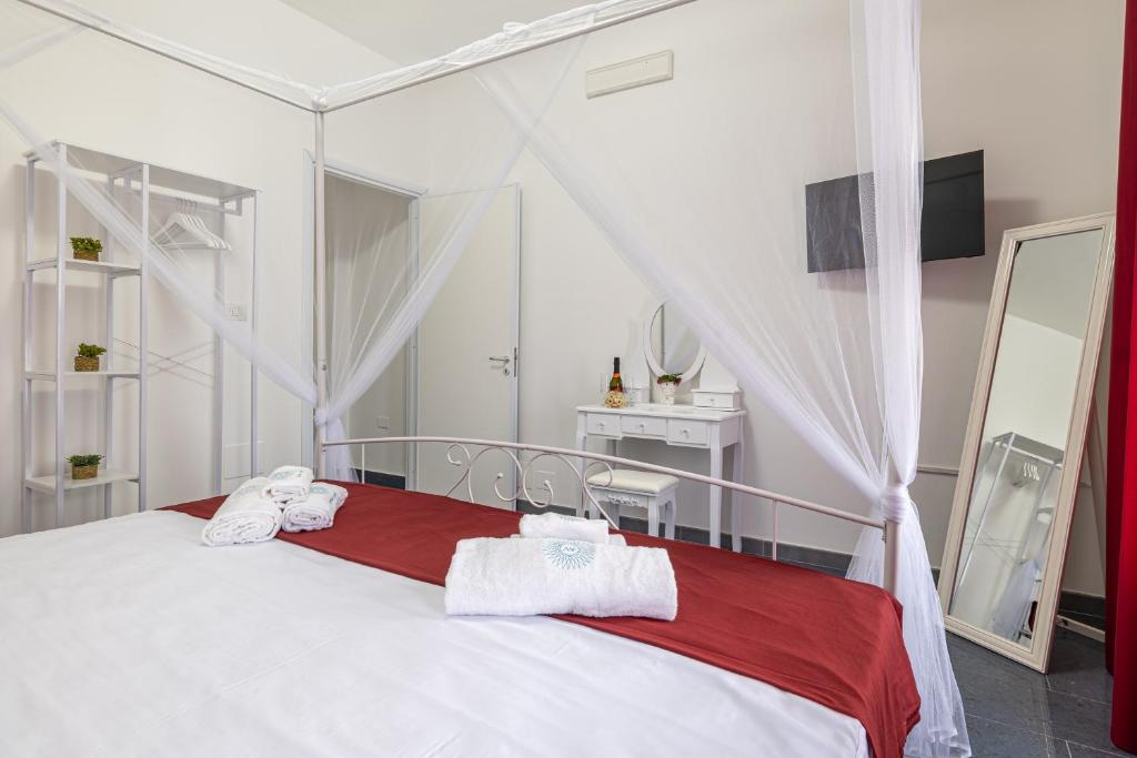 Postel nebo postele na pokoji v ubytování Deva Room