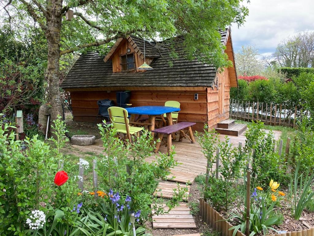 Zahrada ubytování Cabane insolite entre Albi et Cordes-sur-ciel