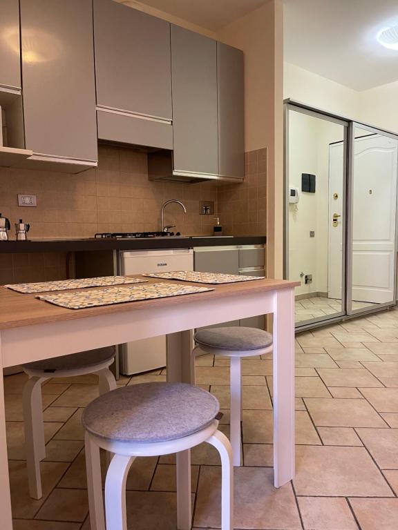 Kuchyň nebo kuchyňský kout v ubytování Studio Sole e Residenza Luna Assisi