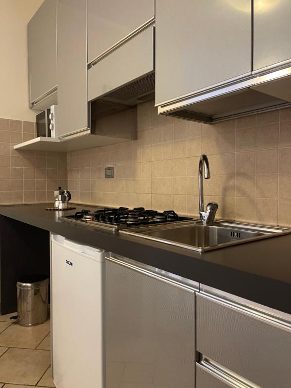 Kuchyň nebo kuchyňský kout v ubytování Studio Sole e Residenza Luna Assisi