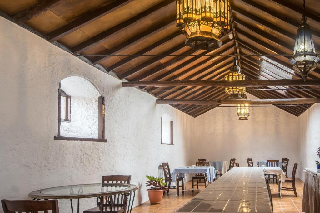 Restaurace v ubytování EcoVerode Hotel Emblemático Vegetariano Vegano