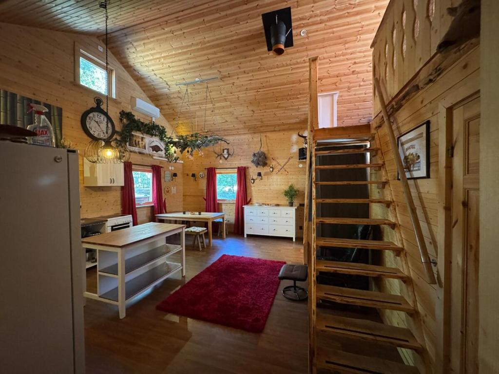 Kuchyň nebo kuchyňský kout v ubytování Forest nest