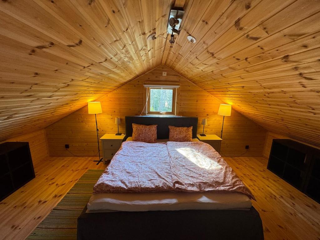 Postel nebo postele na pokoji v ubytování Forest nest