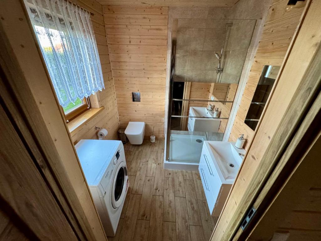 Kúpeľňa v ubytovaní Kraina Dauby