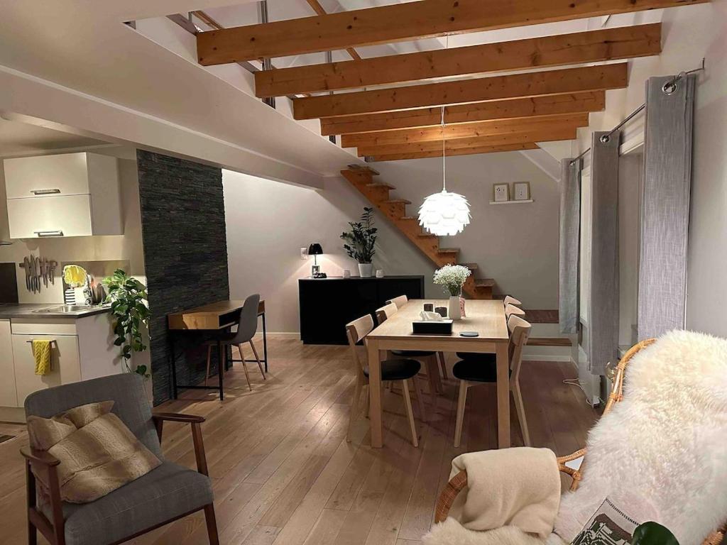 Χώρος καθιστικού στο Apartment in the city center of Tromsø
