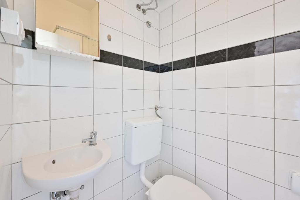 Koupelna v ubytování Apartments Todorovic