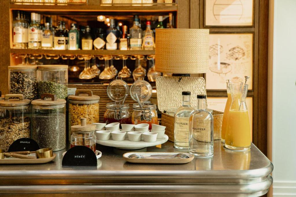 Nápoje v ubytování Hotel Pulitzer Paris