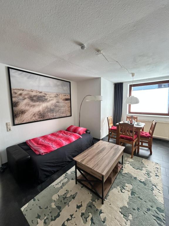 Posezení v ubytování Winter's Retreat Apartment, privater Eingang und kostenloser Parkplatz