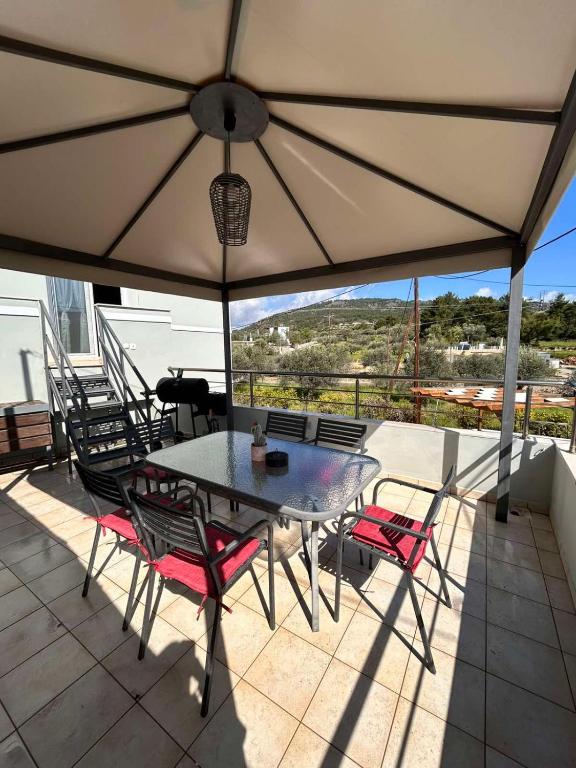Balkón nebo terasa v ubytování Ismini Luxury Villa