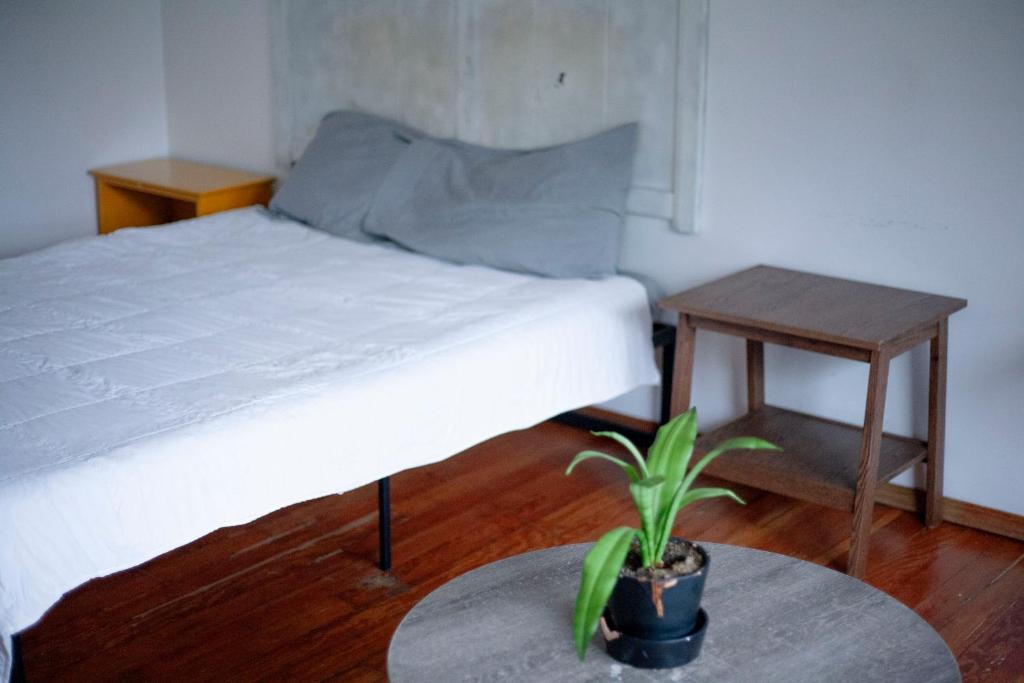 Postel nebo postele na pokoji v ubytování Coyote Lofts-Estacion Federal