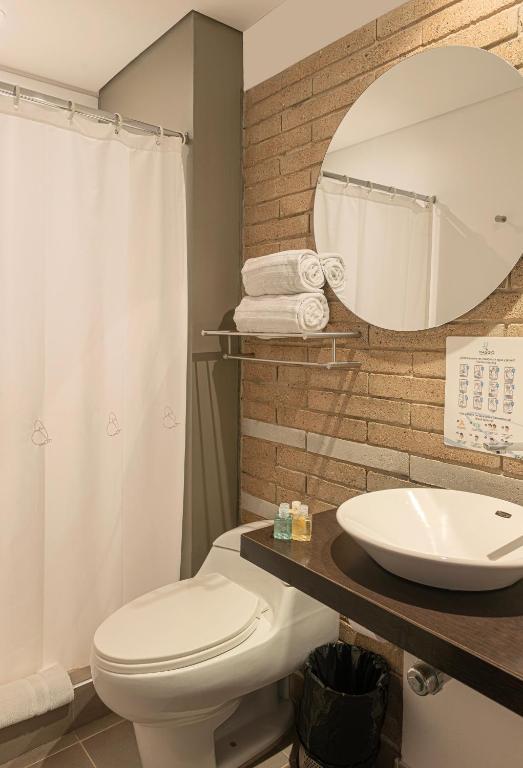 Koupelna v ubytování Hotel Viaggio Nueve Tres