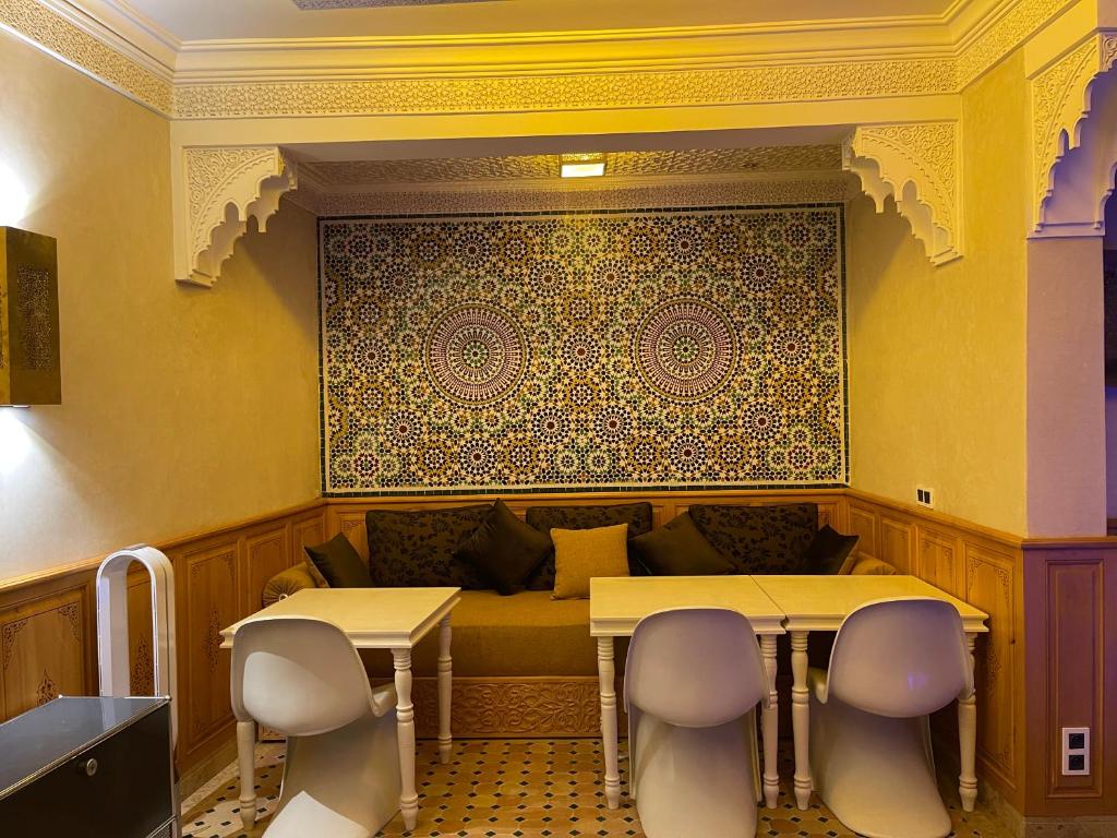 Posezení v ubytování Riad Casa Maria