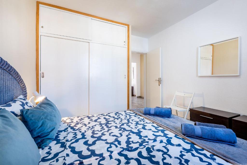 Postel nebo postele na pokoji v ubytování Las Bouganvillas Ocean View