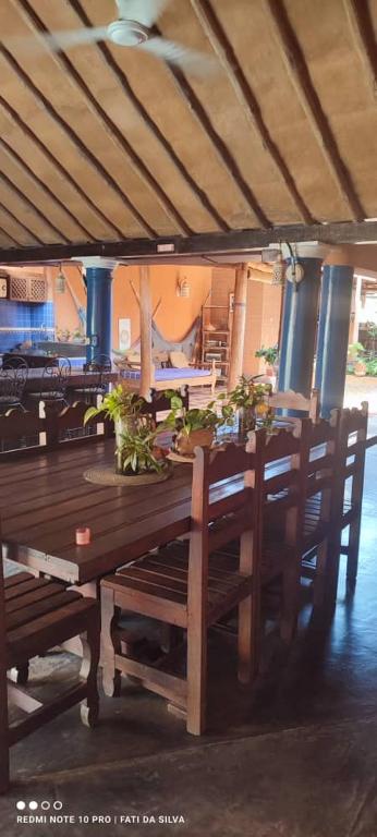 Restaurace v ubytování Posada Turistica Arimacoa