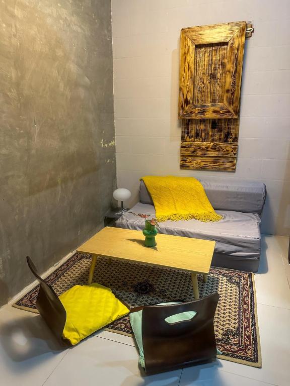 Postel nebo postele na pokoji v ubytování Stylish Loft Near Masa San Juan