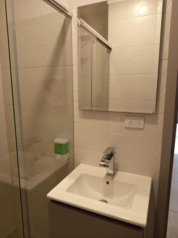 Koupelna v ubytování HOTEl SARÒN
