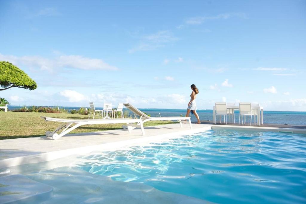 Le Ficus Iti - Belle villa bord de mer et piscine - photo 8 - Tahiti, Polynésie
