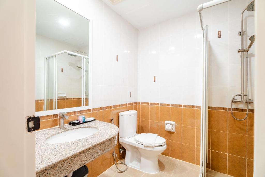 Koupelna v ubytování Baumancasa Beach Resort