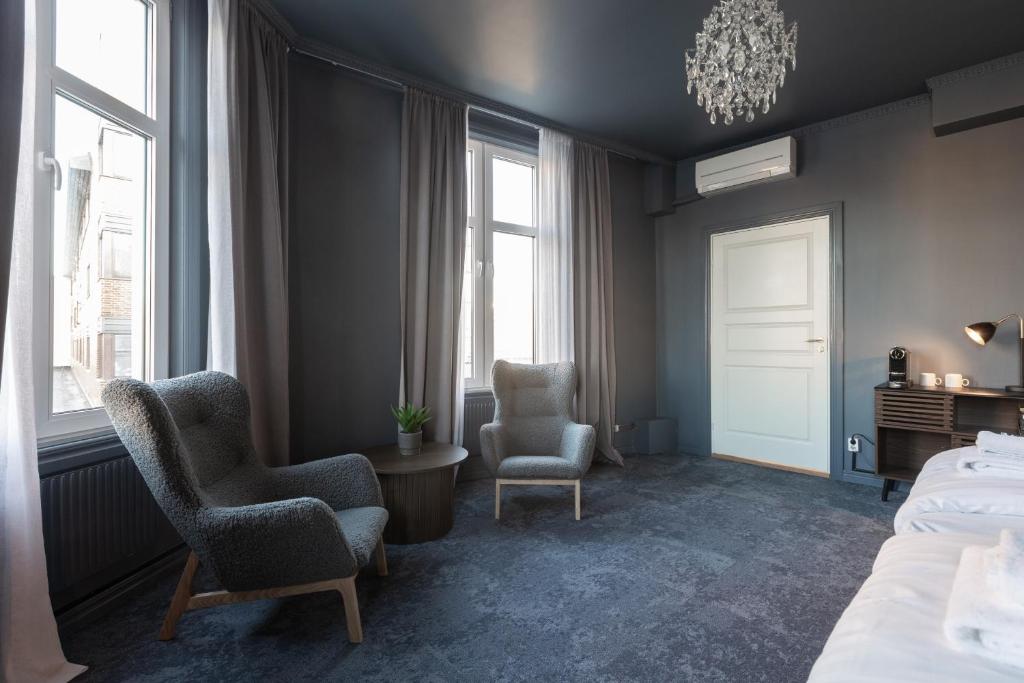 Posezení v ubytování Hotell Drottninggatan 11
