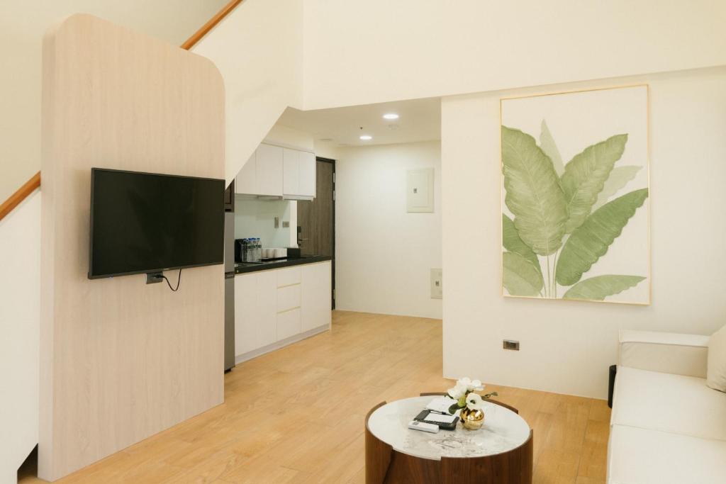 Kuchyň nebo kuchyňský kout v ubytování 金金禮寓Solis hotel