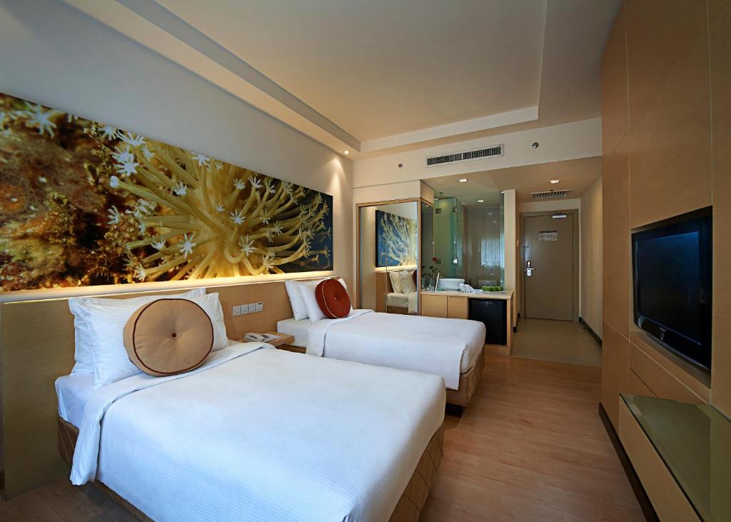 Postel nebo postele na pokoji v ubytování ANSA Hotel Kuala Lumpur