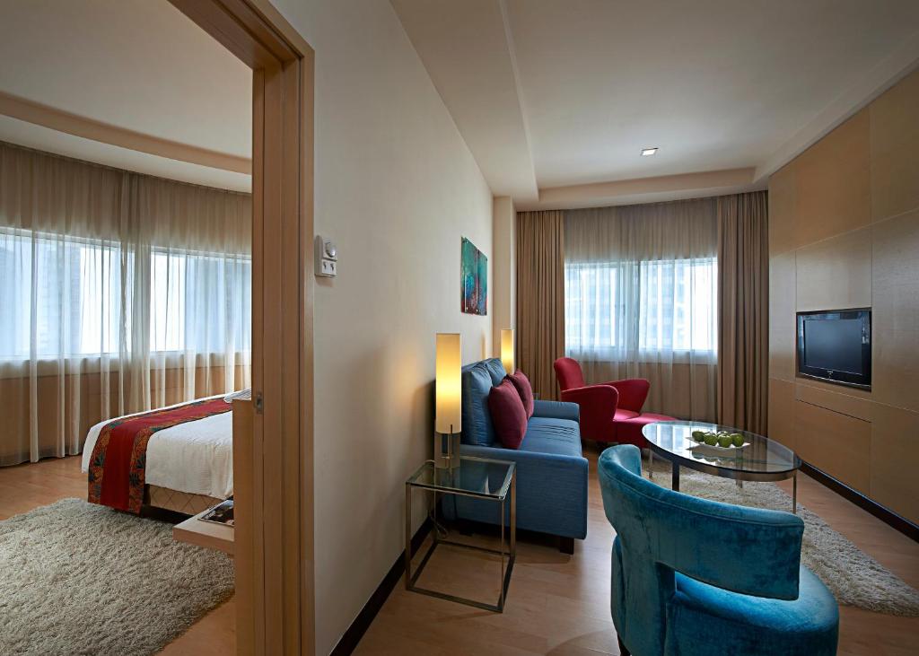 Postel nebo postele na pokoji v ubytování ANSA Hotel Kuala Lumpur
