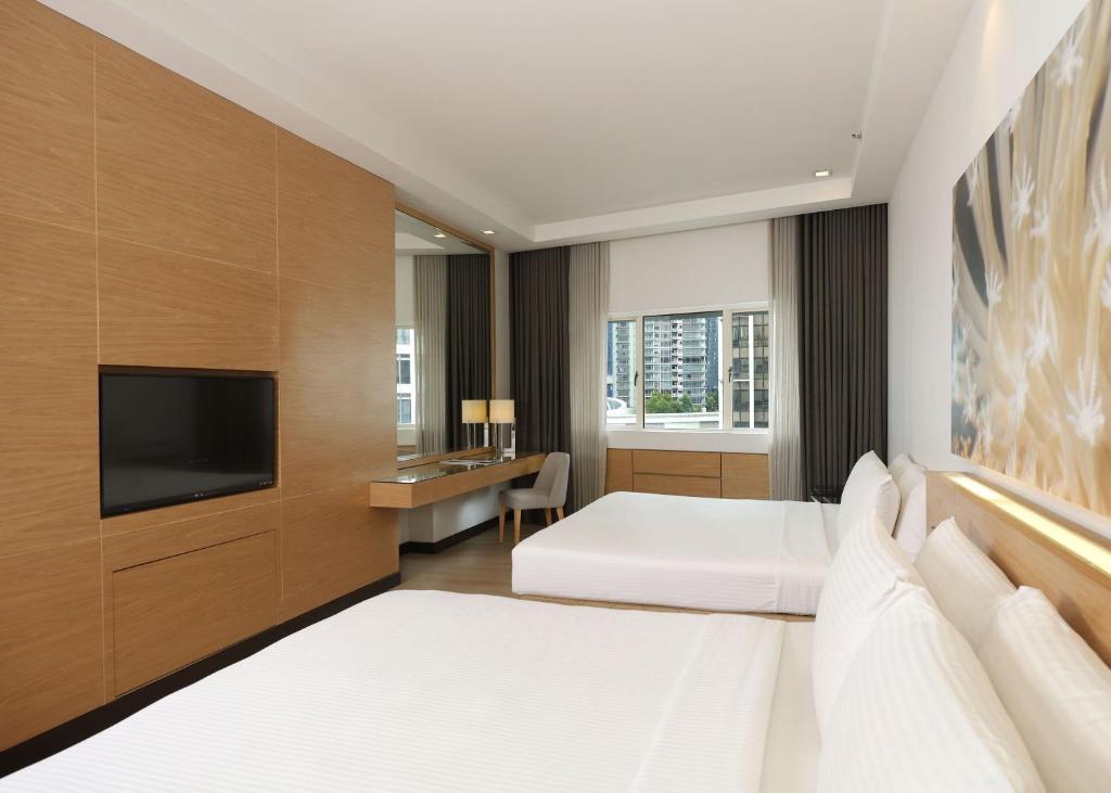 TV a/nebo společenská místnost v ubytování ANSA Hotel Kuala Lumpur