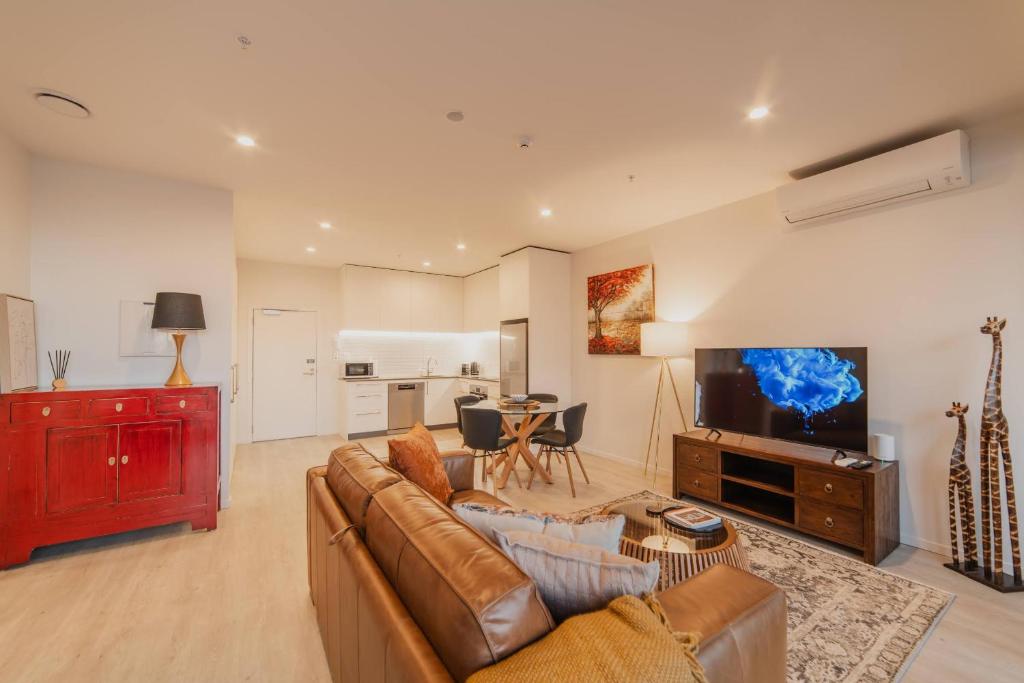 Central 1BR Apt - Balcony Kitchen & Bath - Resim 19