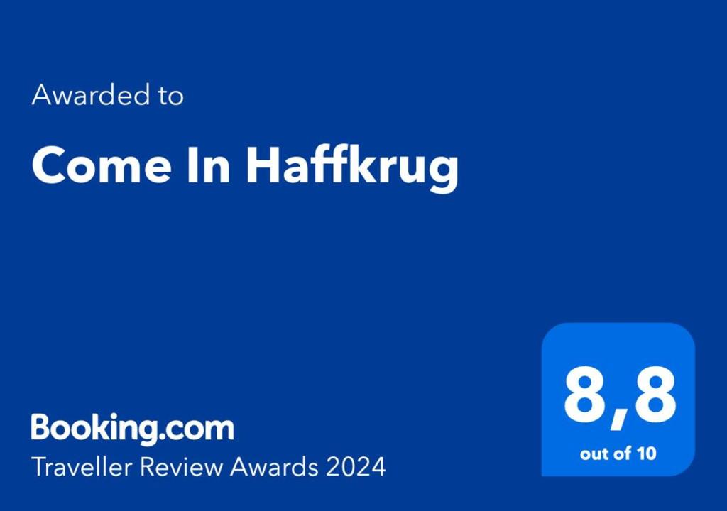 Certifikát, hodnocení, plakát nebo jiný dokument vystavený v ubytování Come In Haffkrug