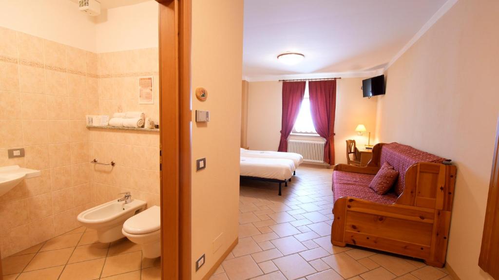 Koupelna v ubytování Albergo Ristoro Sitten - 2300 mt