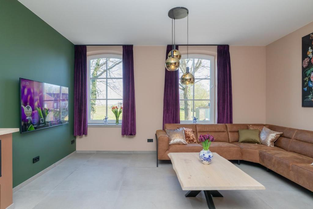 Posezení v ubytování Villa Meer en Duin